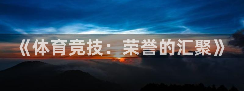 《体育竞技：荣誉的汇聚》